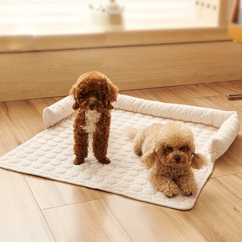 Pet Bed Quilted Microfiber Non-Slip Machine Washable - Image 6