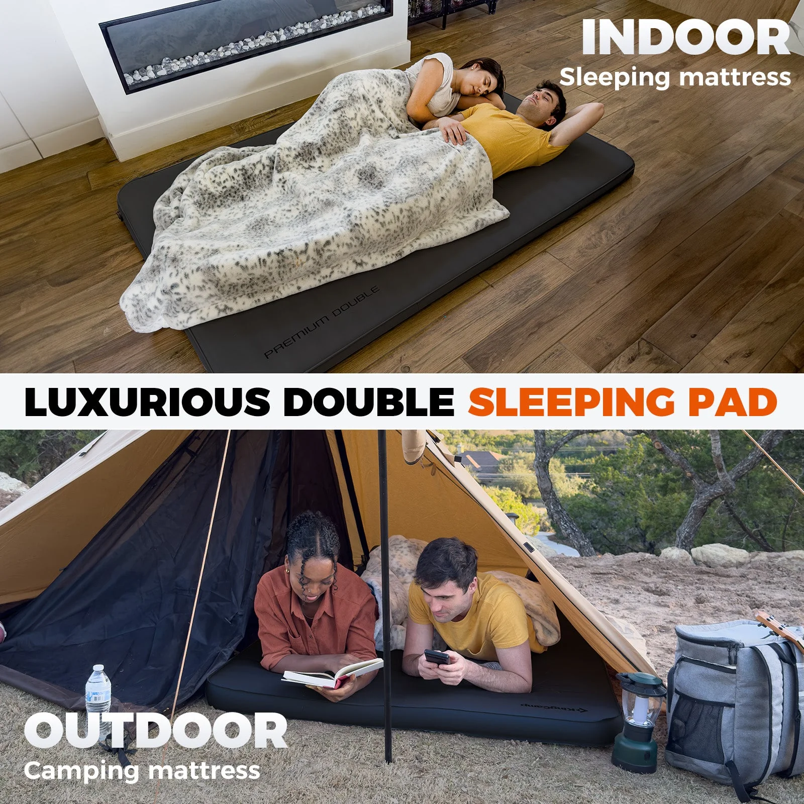 KingCamp PREMIUM Self Inflating Foam Sleeping Pad Double/Single - Image 85