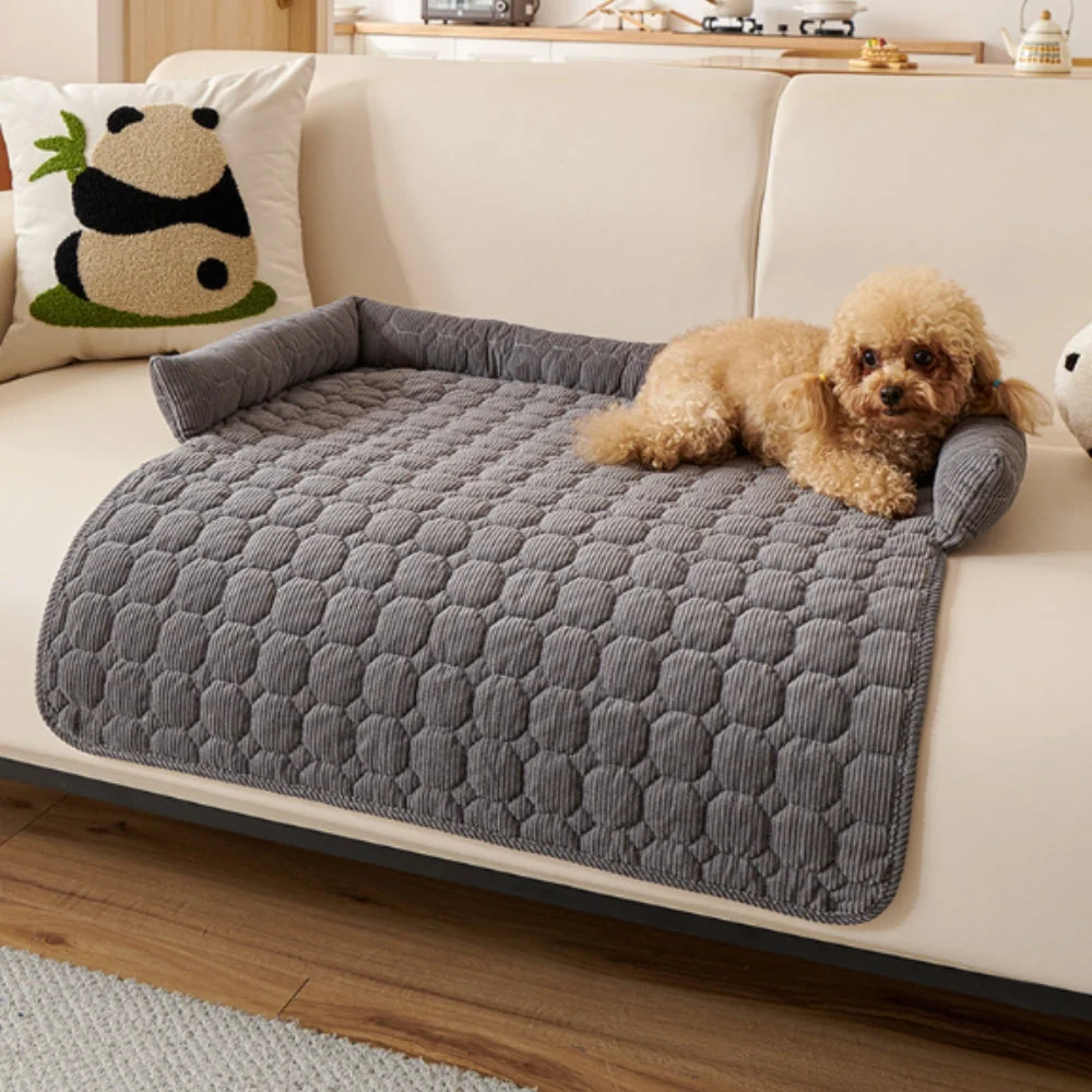 Pet Bed Quilted Microfiber Non-Slip Machine Washable - Image 8