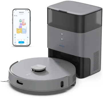 AIRROBO T25+ Robot Vacuum and Mop Cleaner – Self-Empty, 5500Pa Suction, Ultrasonic Carpet Detection