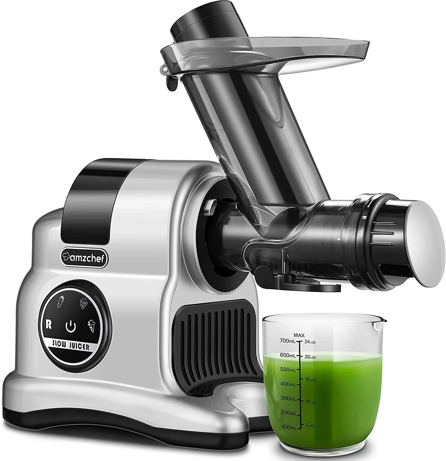 AMZCHEF Inovative Cold Press Slow Juicer ZM1517 Gray 1
