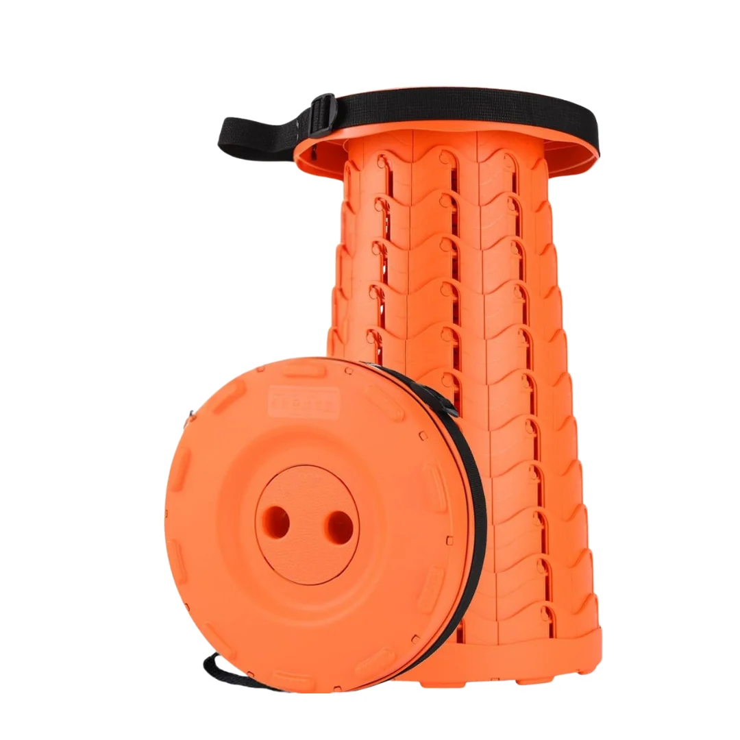 Telescopic Folding Stool for Travel, Hiking, and Camping – Adjustable - Image 3