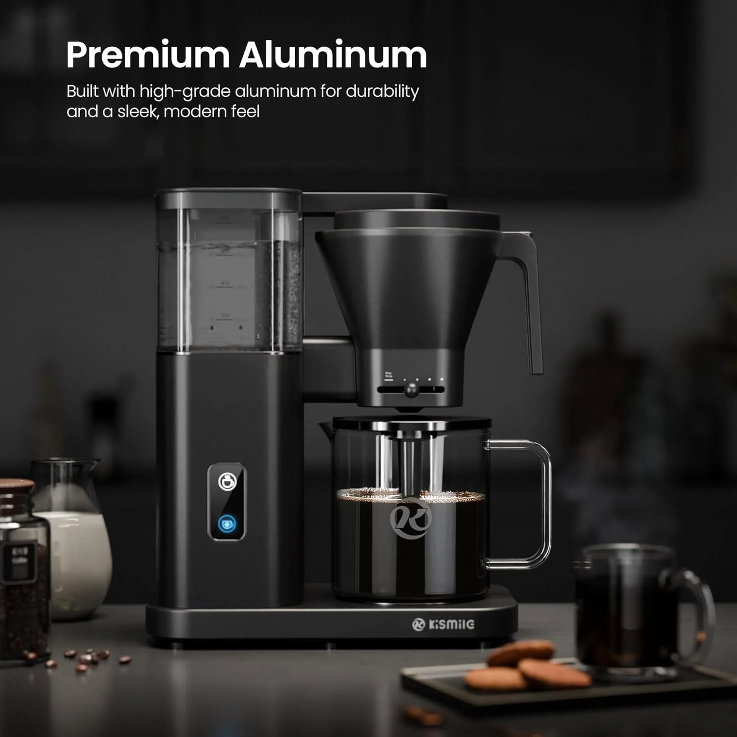 Kismile 8 Cup Drip Coffee Maker Machine 93125KCM0
