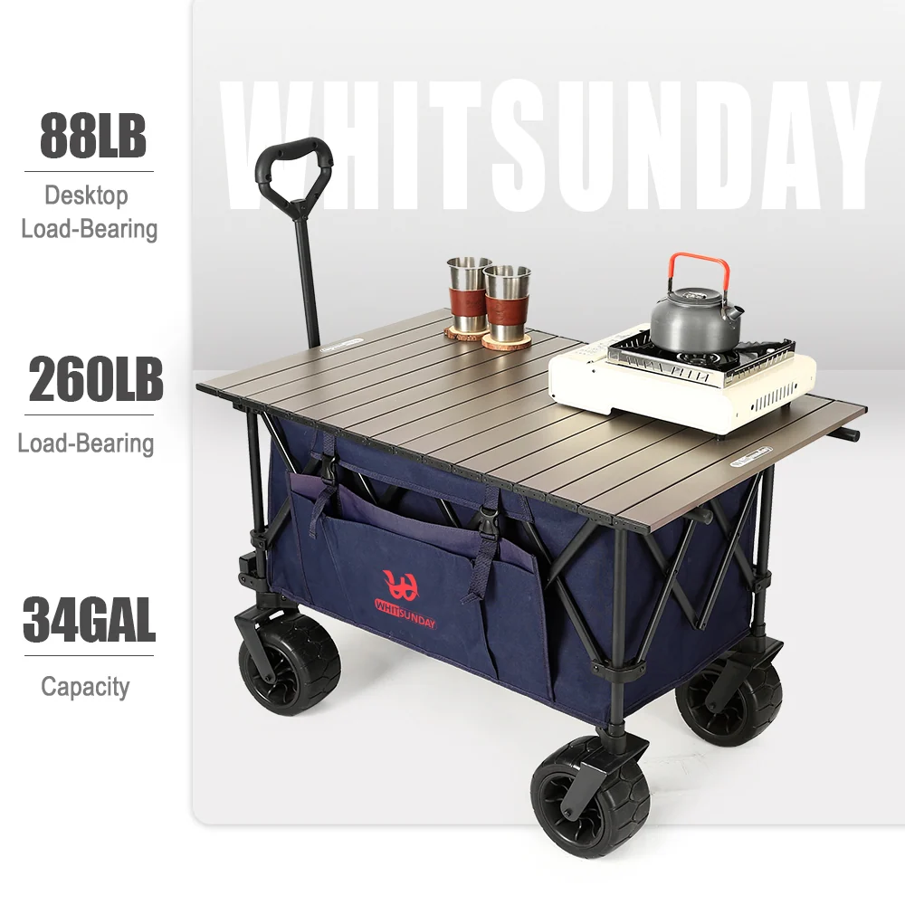 Whitsunday Moko Compact Plus Outdoor Camping Garden Folding collasible Wagon cart