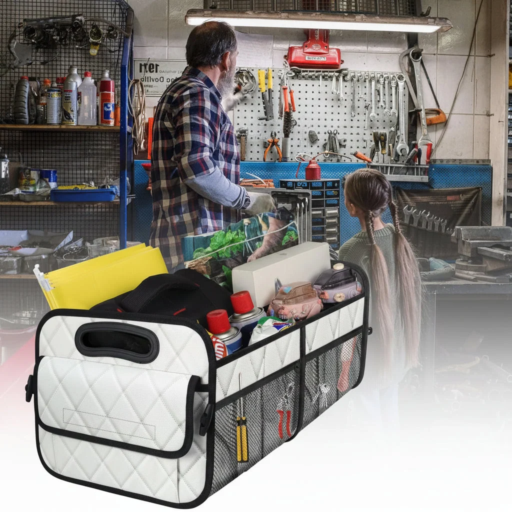 Spacious Waterproof Trunk Organizer – Foldable Car Storage Solution - Image 4