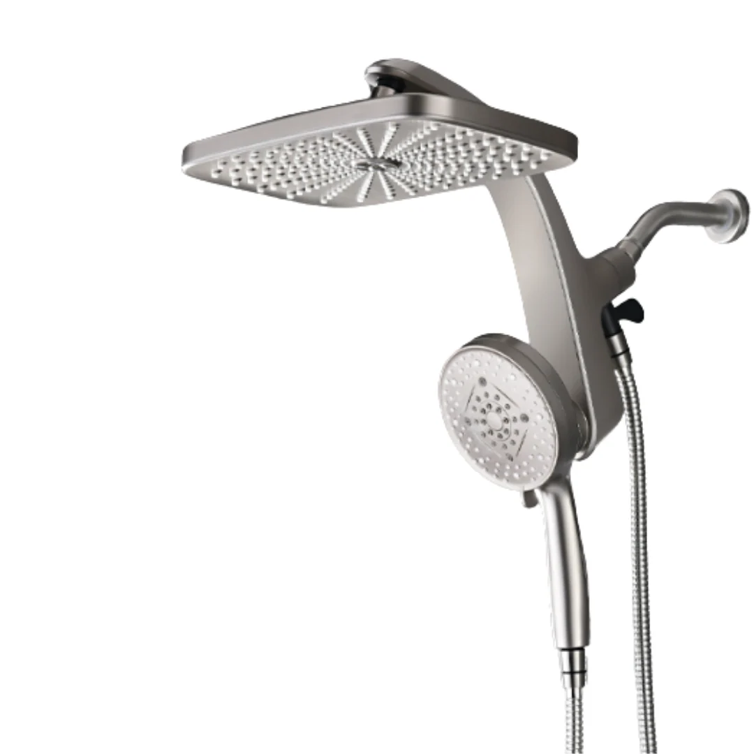 10-Function Handheld Shower with Square Rainfall System, 2.5 GPM - Image 7