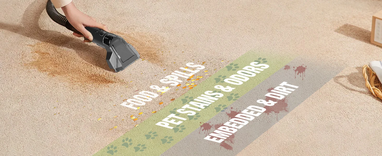 Carpet floor cleaning with a vacuum along a printed innovation and quality high-quality secure durable convenient mat