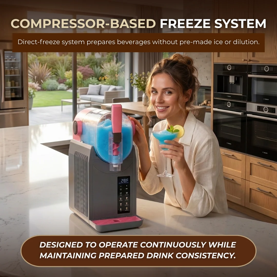 Slushie Machine 68oz Frozen Drink Maker 6 Presets No Ice Needed