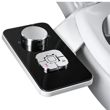 Adjustable Water Pressure Toilet Bidet Attachment with Dual Nozzles