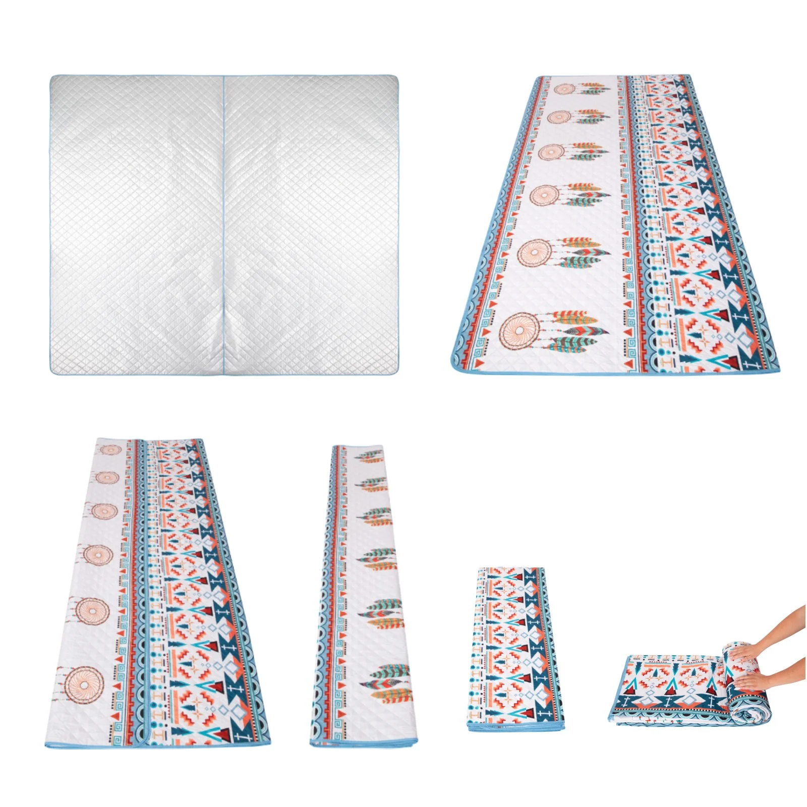 KingCamp ISIAY MAX 2.8 Extra-Large Waterproof Camping Tent Mat - Bohemian Pattern