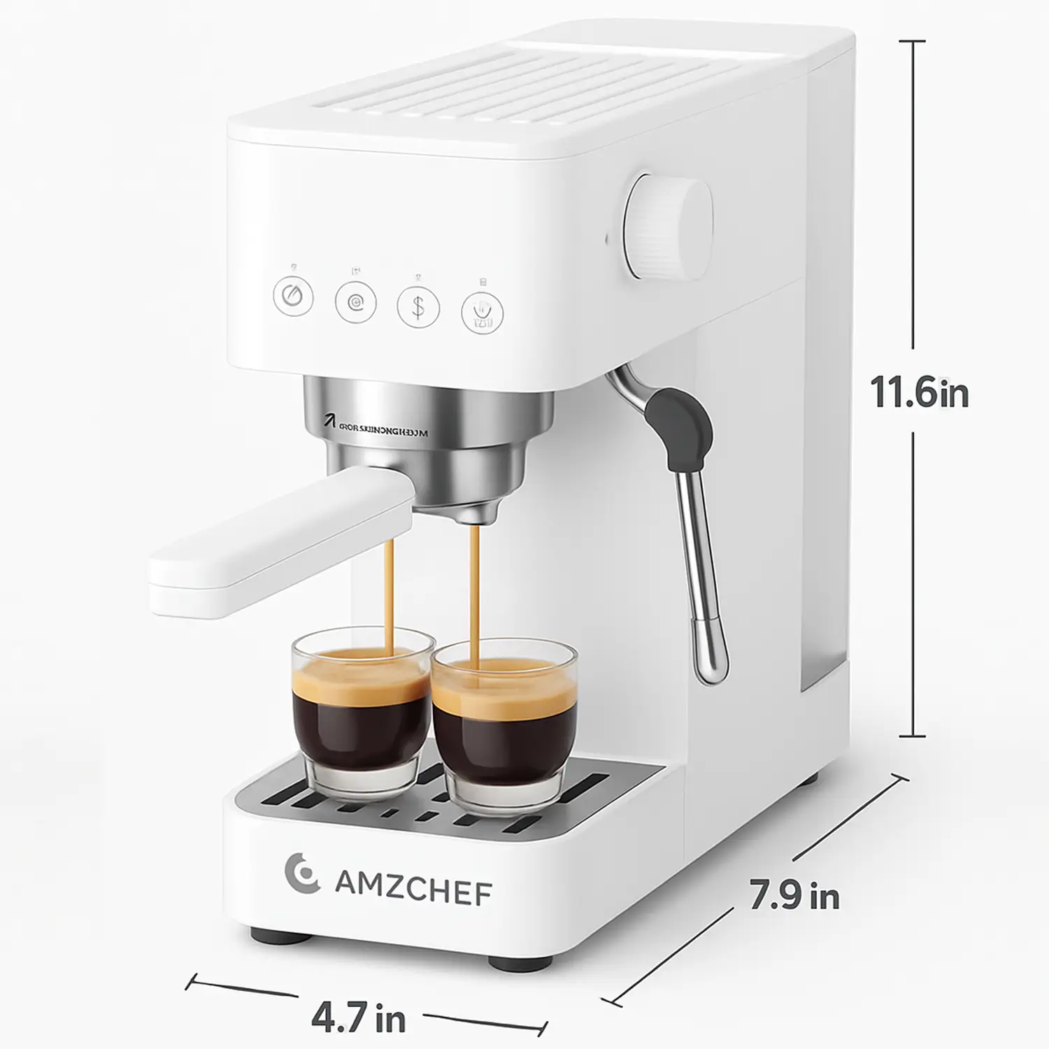 AMZCHEF Espresso Machine 20 Bar with 40oz Removable Water Tank - Image 3