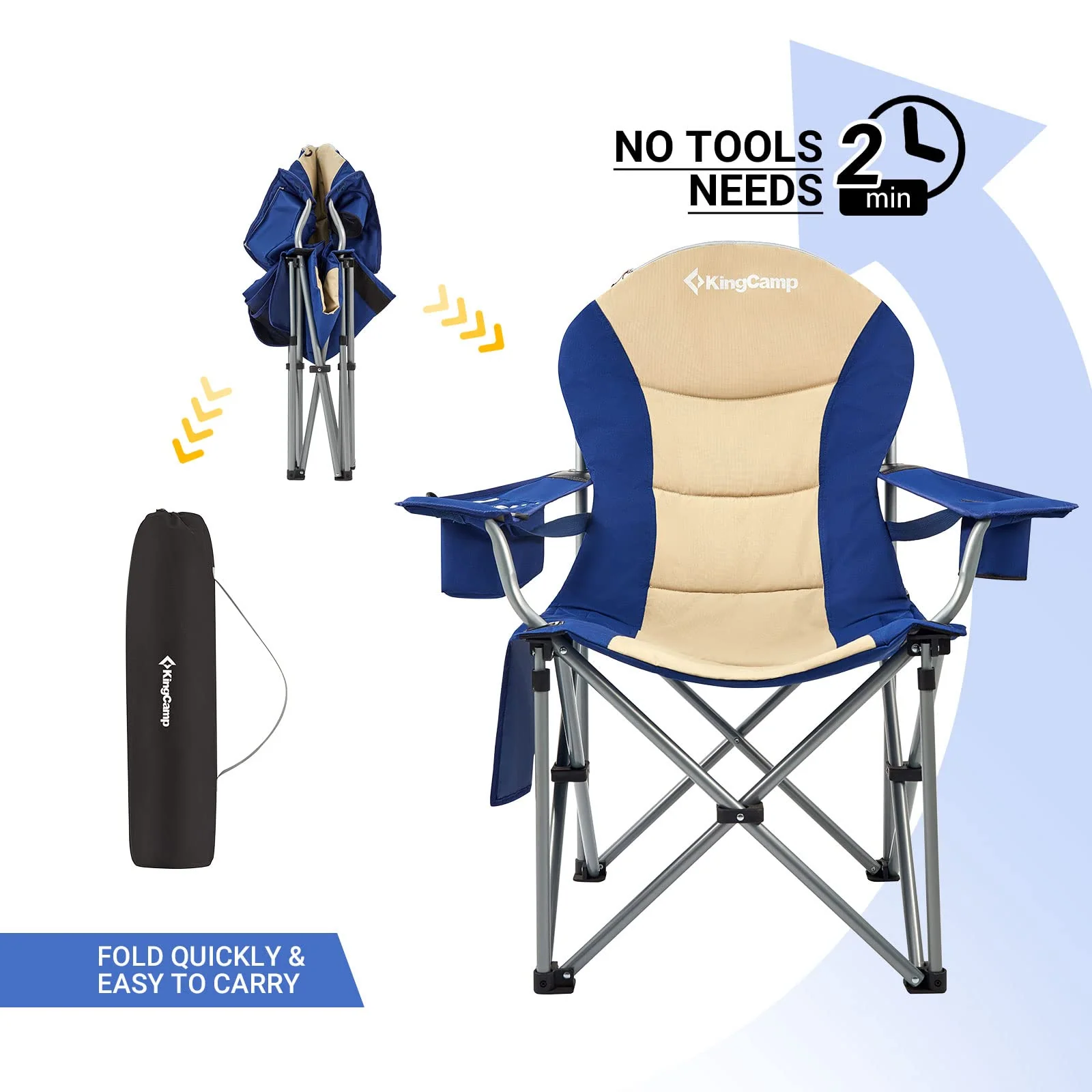KingCamp Lumbar Support Oversized Camping Chair - Image 35