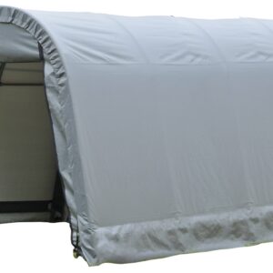ShelterCoat 8 x 16 ft. Wind and Snow Rated Garage Round Gray STD