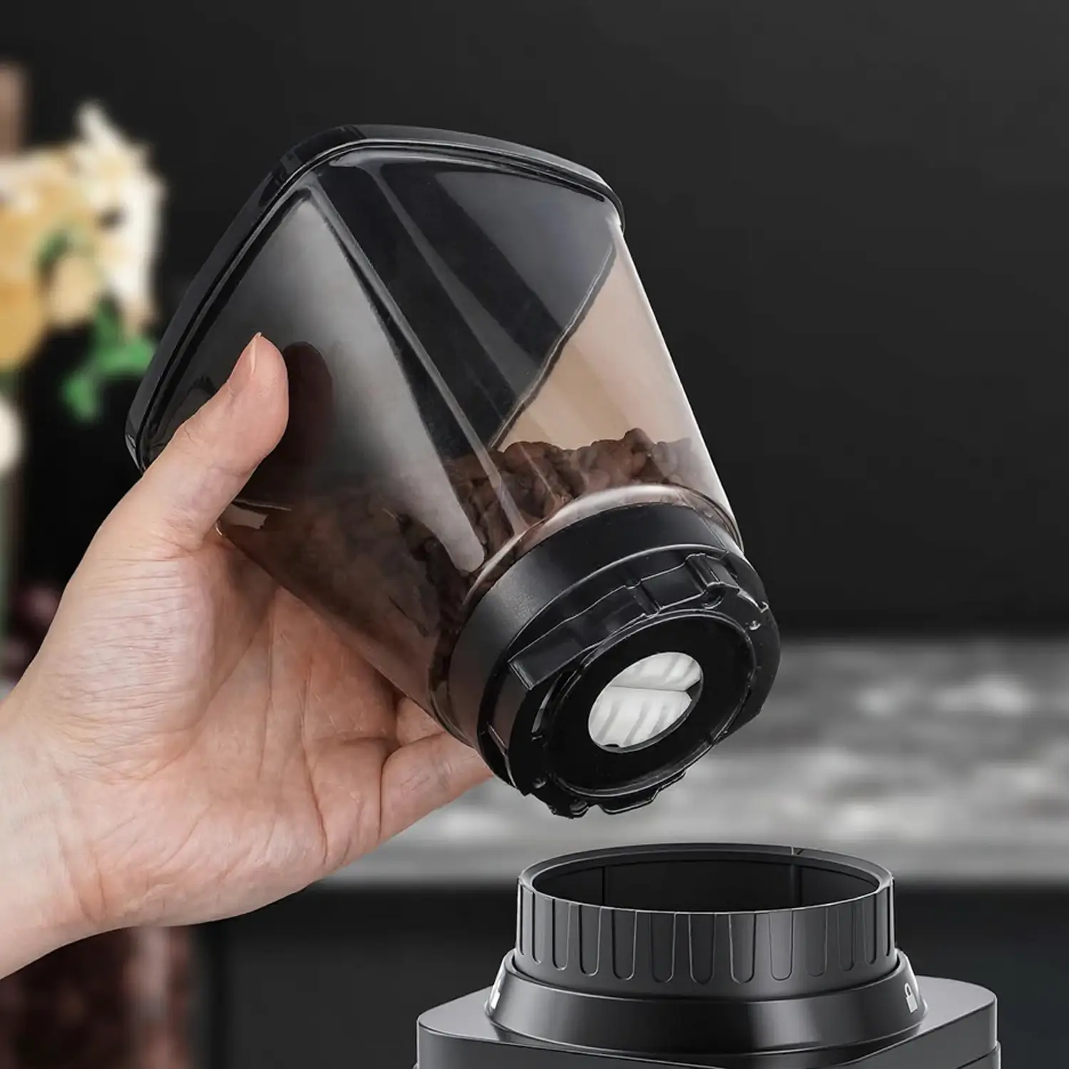 AMZCHEF Espresso Grinder with 48 Precise Settings For Daily Baristas 3