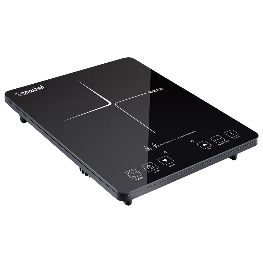 AMZCHEF Portable Induction Cooktop With 1800W Sensor Touch 2