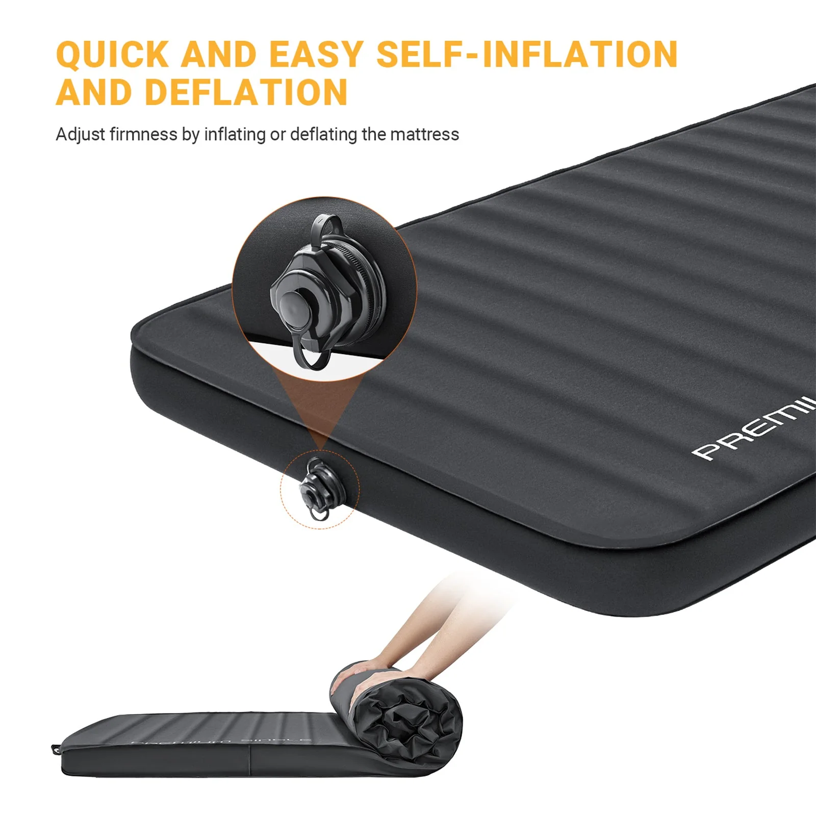 KingCamp PREMIUM Self Inflating Foam Sleeping Pad Double/Single - Image 62