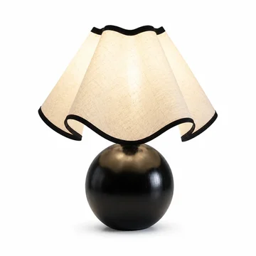 Table Lamp Adjustable Linen Shade Sturdy Metal Base