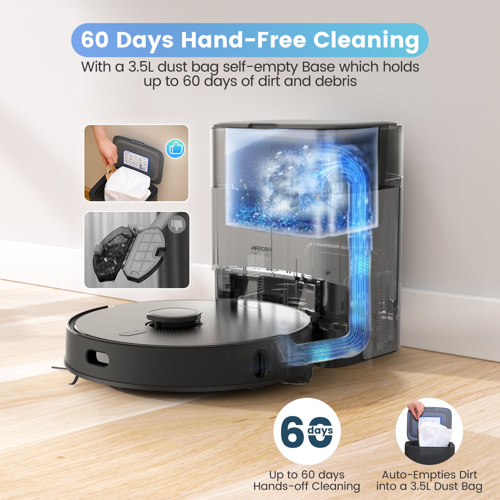 AIRROBO L40+ Robot Vacuum and Mop Combo