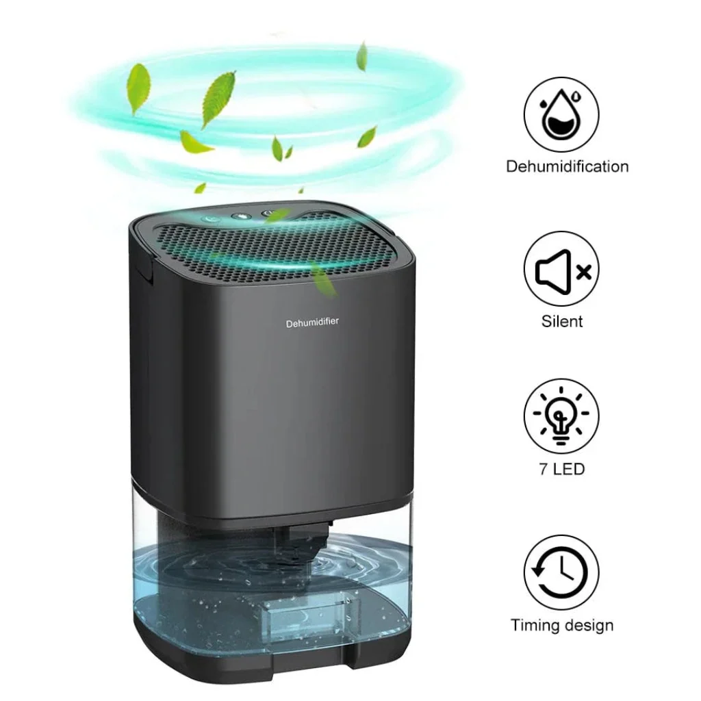 Compact Humidity Control Device with Soothing Night Light - Image 4