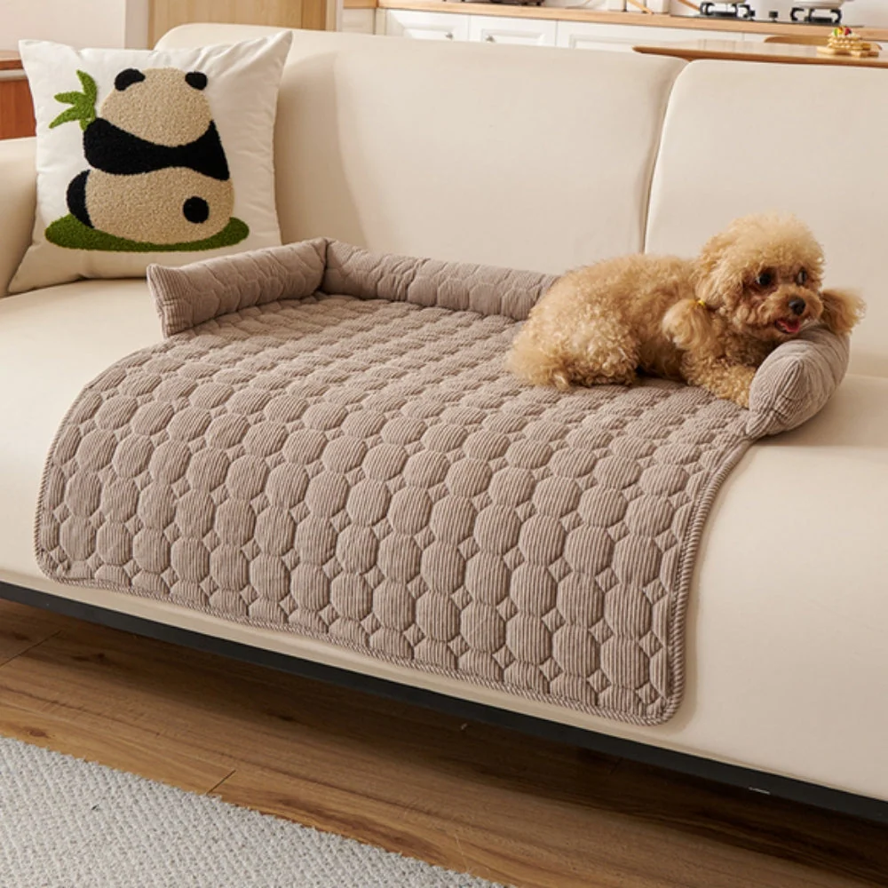 Pet Bed Quilted Microfiber Non-Slip Machine Washable - Image 5