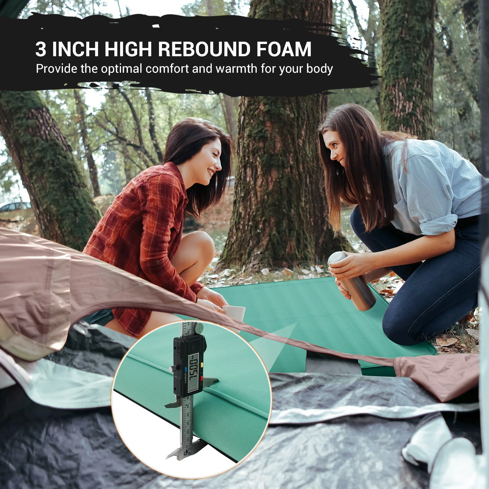 KingCamp PREMIUM Self Inflating Foam Sleeping Pad Double/Single - Image 19