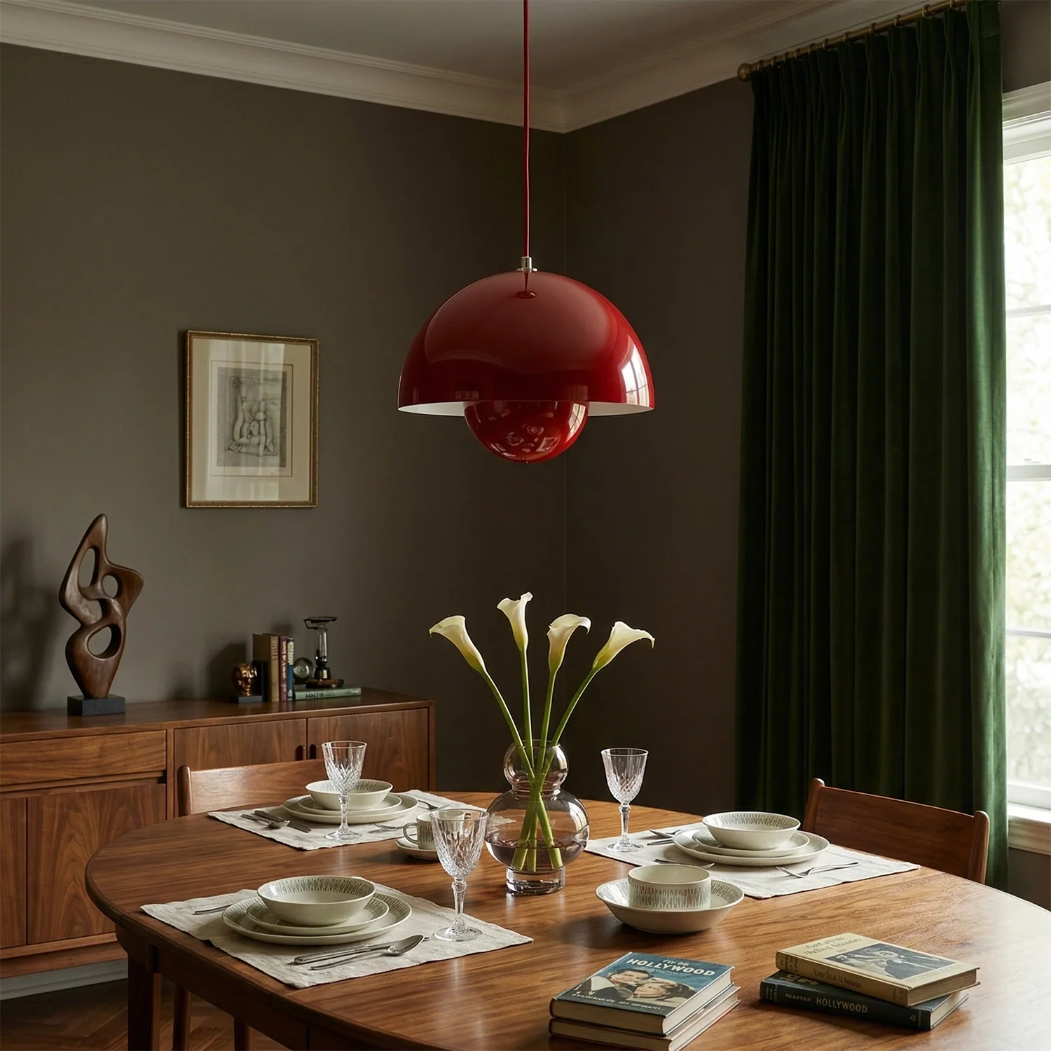 Stylish Pendant Light - Adaptable Mid-Century Inspired Design - Image 5