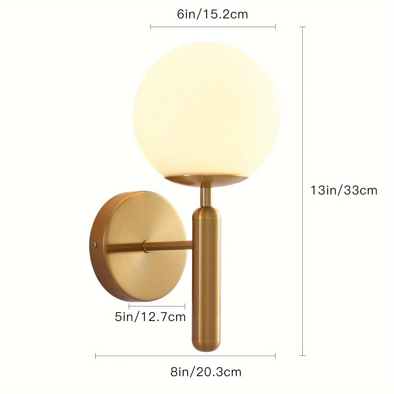 Sleek Wall Sconce with Glass Shade and Modern Finish - Image 3