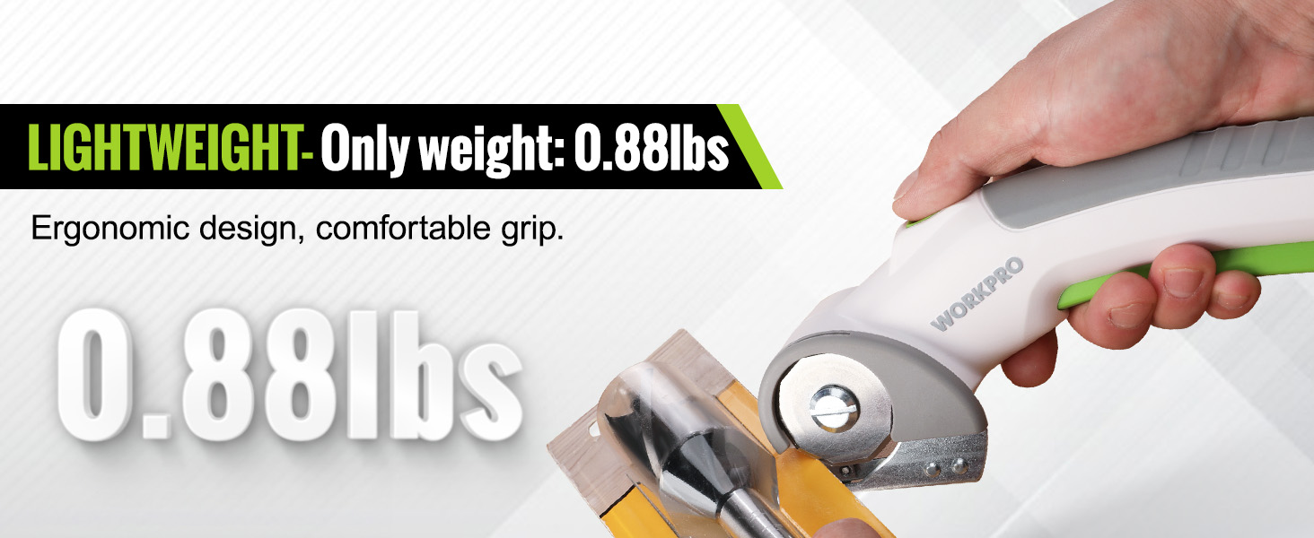 Power Fabric Rotary Cutter Powerful Shears Cutting Tool for Fabric, Leather, Carpet and Cardboard
