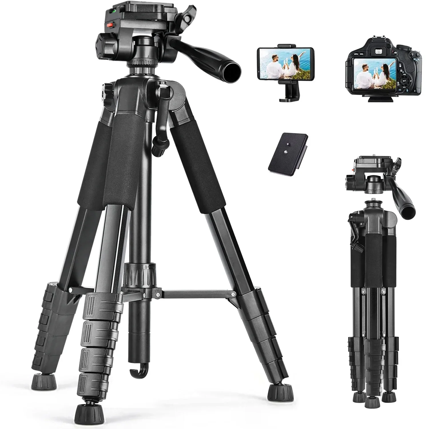 Aluminum Tripod for Cameras – 79 Inches Tall