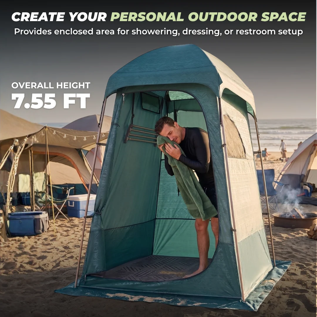 Portable Shower Tent Privacy Shelter Changing Room Outdoor Camping