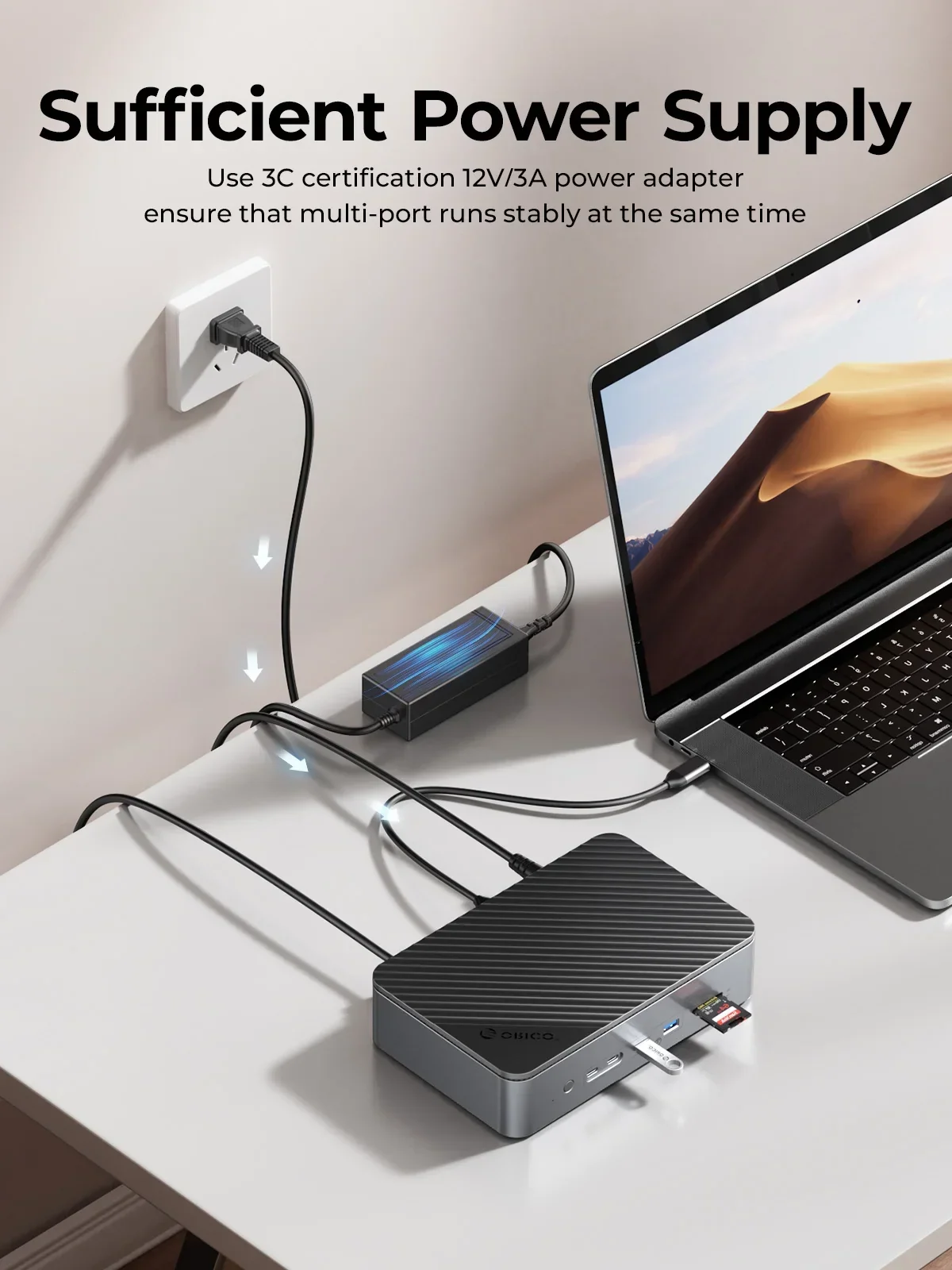 USB Hub with 10 Ports and Multiple Connection Options - Image 15