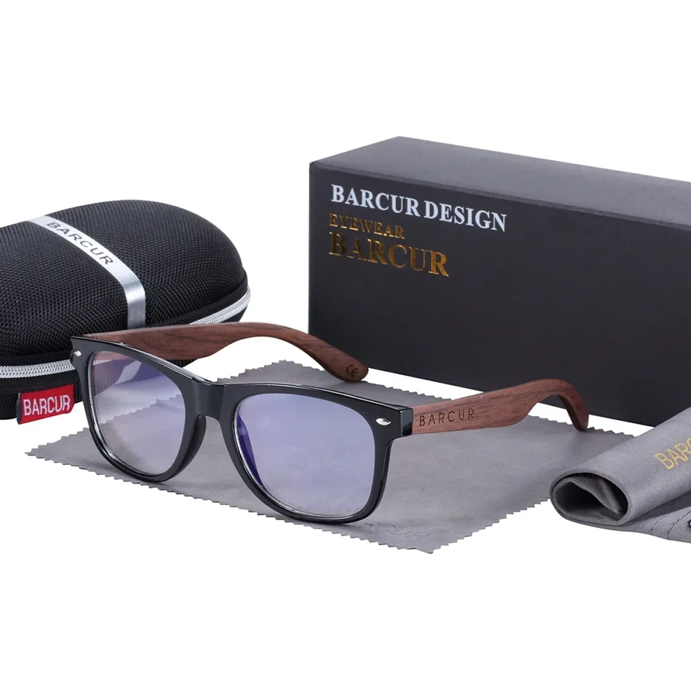 Wooden Blue Light Blocking Glasses - Image 3