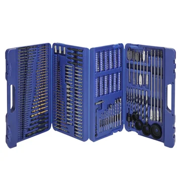 WORKPRO Drill Set, 300 Pcs Drill and Driver Accessory Set for Metal, Wood, Cement Concrete and Plastics