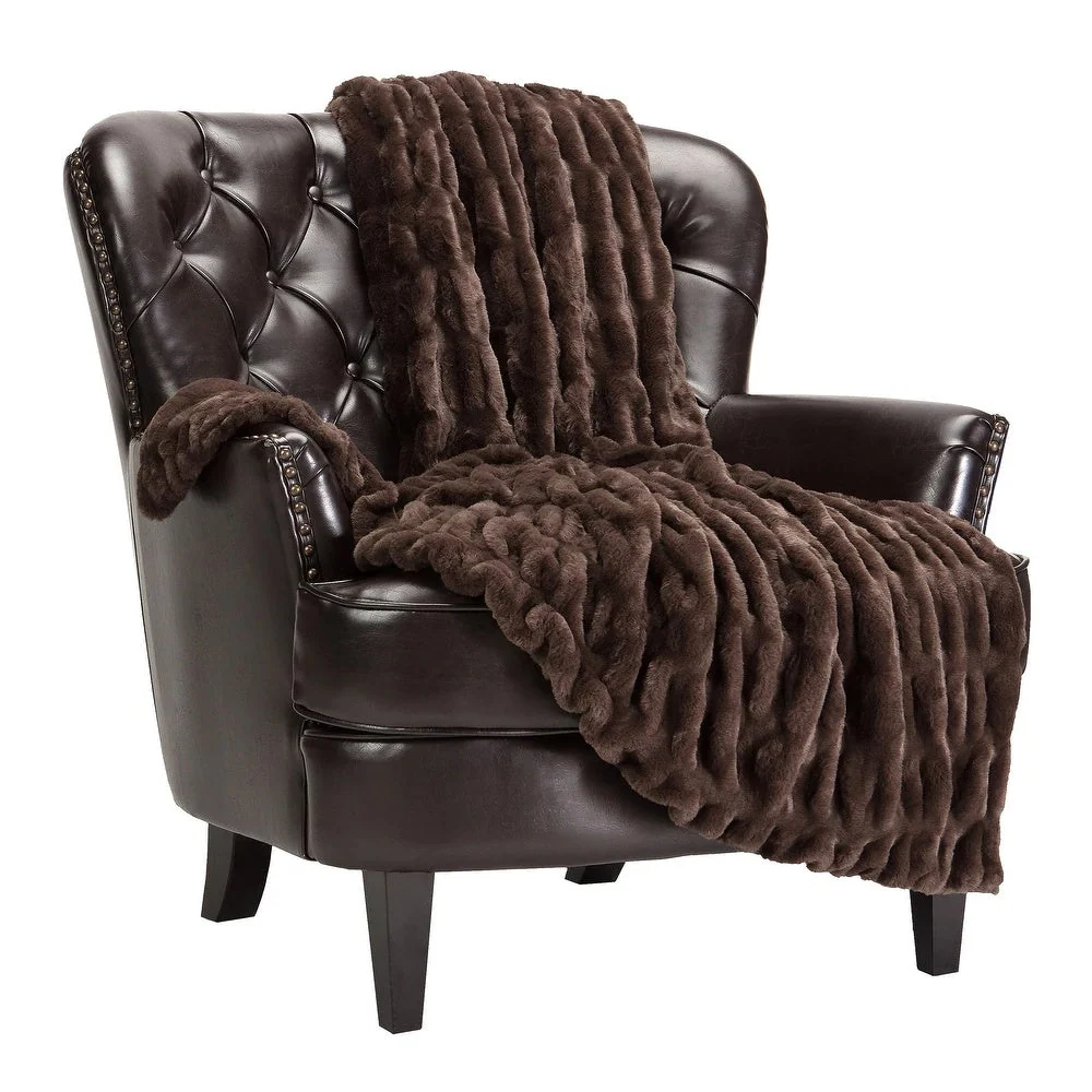 Faux Fur Blanket Reversible Plush & Breathable Fleece - Image 4