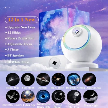 Celestial Bliss LED Nightlight Projector with Bluetooth Sound