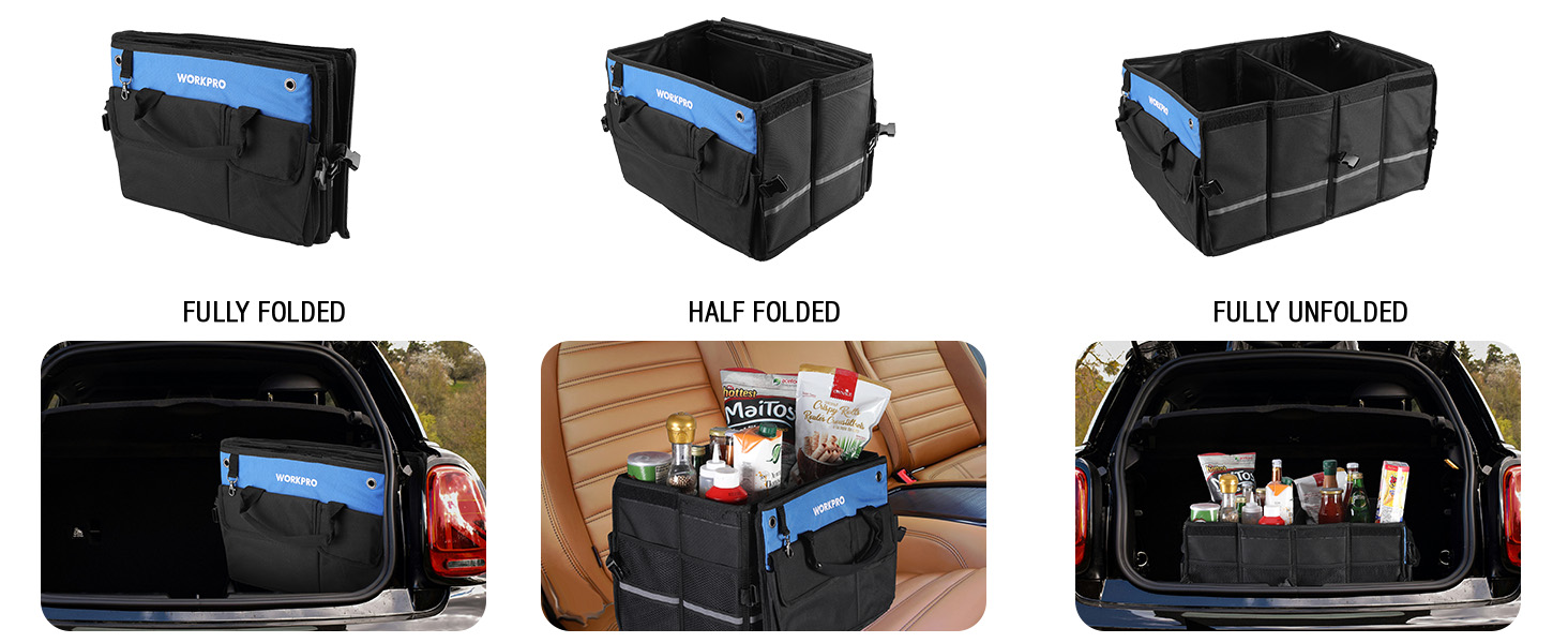 Flexible foldable design for easy placement in spaces of all sizes.