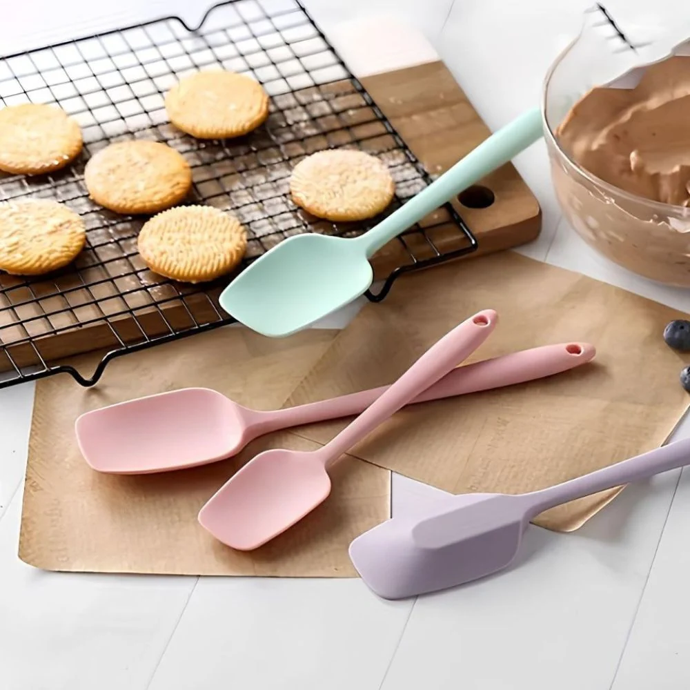 Spatula Set Silicone 6 Piece With Basting Brush - Image 3