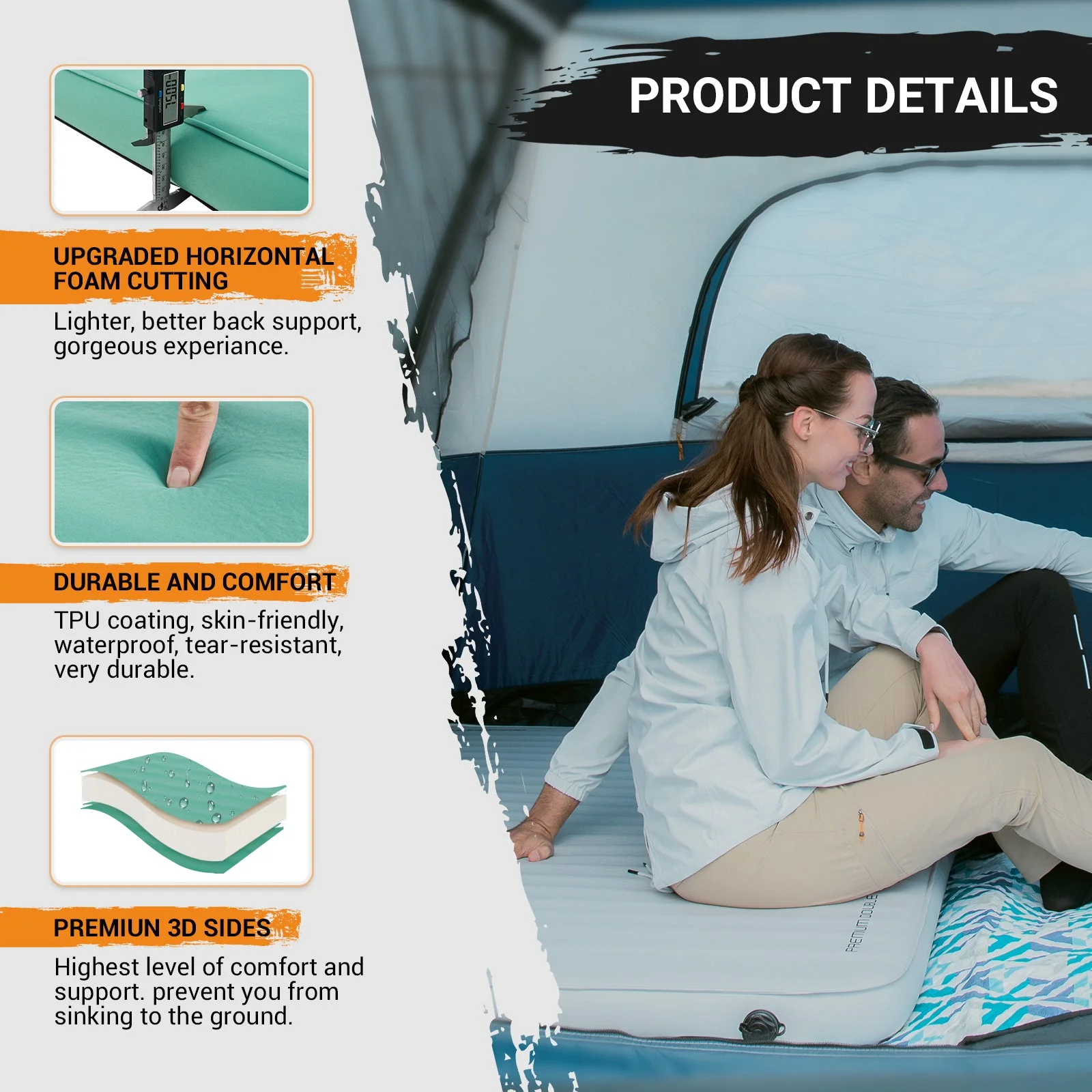 KingCamp PREMIUM Self Inflating Foam Sleeping Pad Double/Single - Image 21