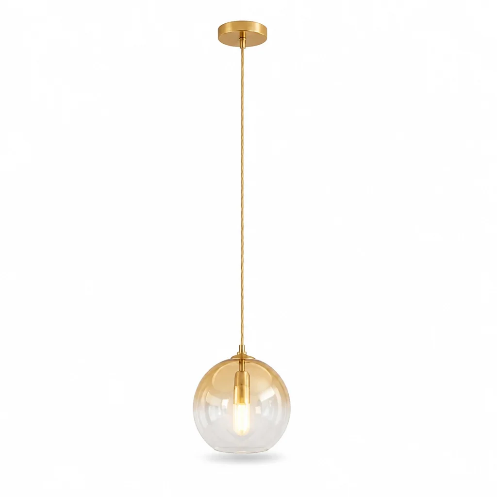 Pendant Light Metallic Gradient Glass Energy-Efficient LED - Image 2