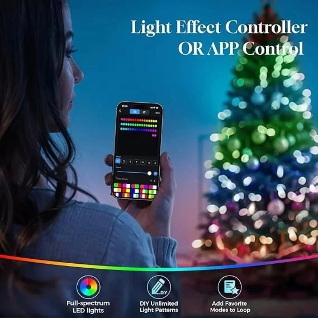 Artificial Christmas Tree Lights Full Predecorated - Image 5