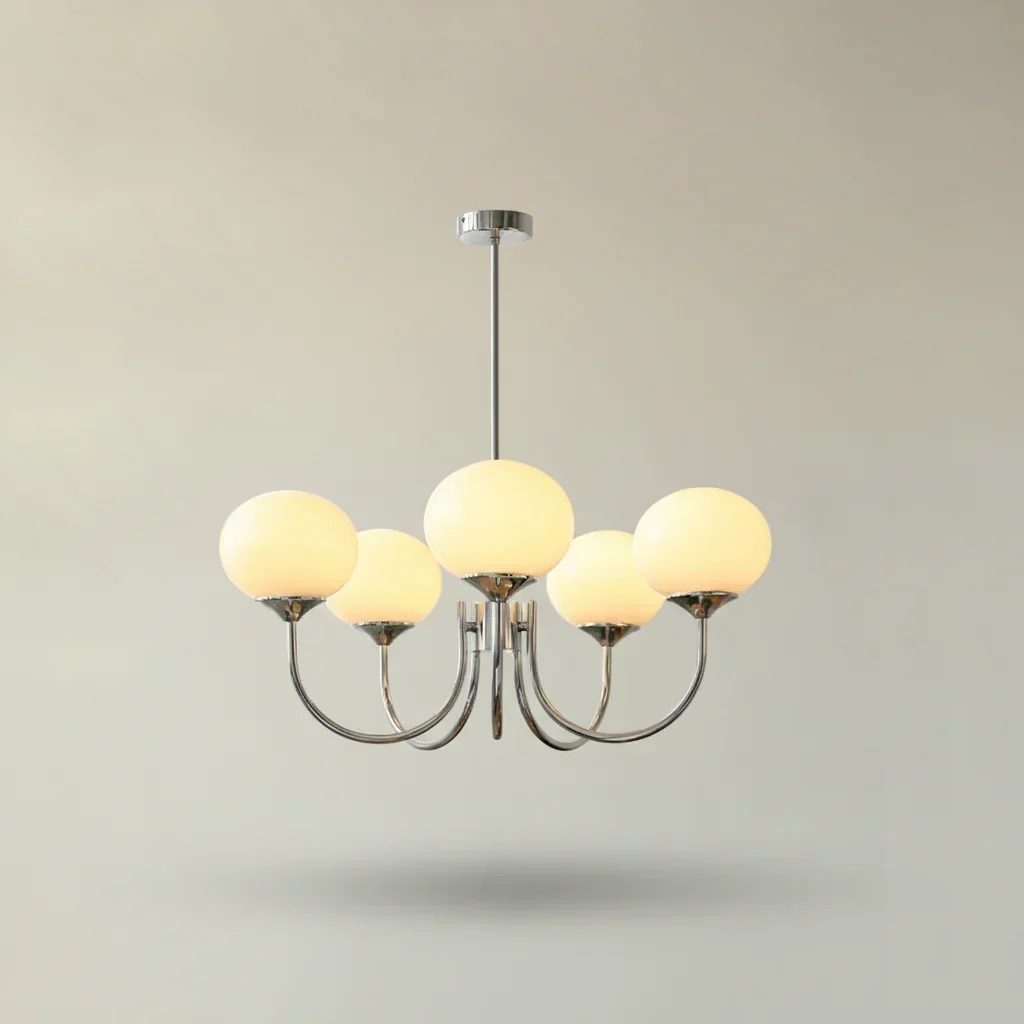 Chic Pastel Pink Ceiling Fixture with Gold Accents - Image 19