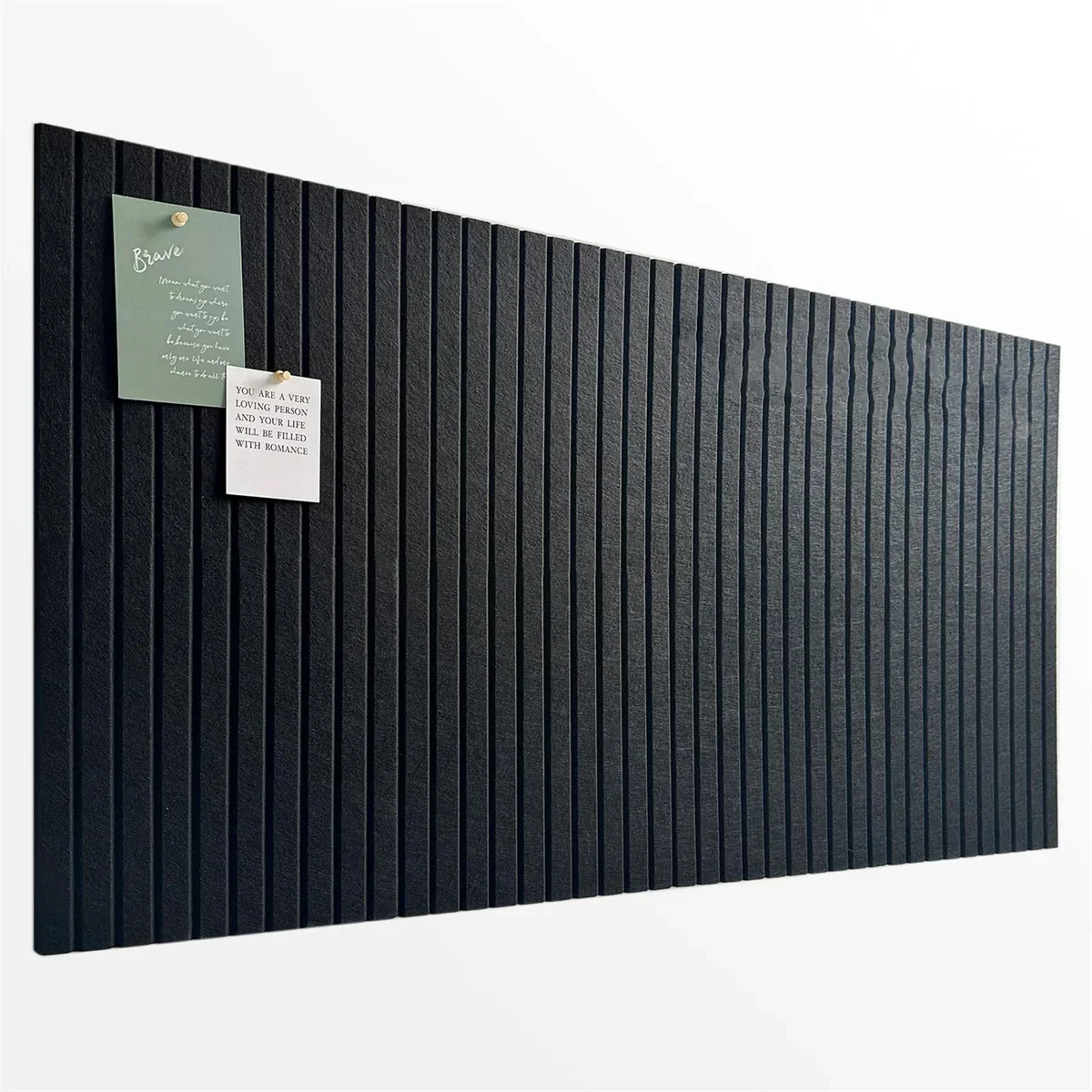 6-Piece Office Wall Board Set in Black Felt