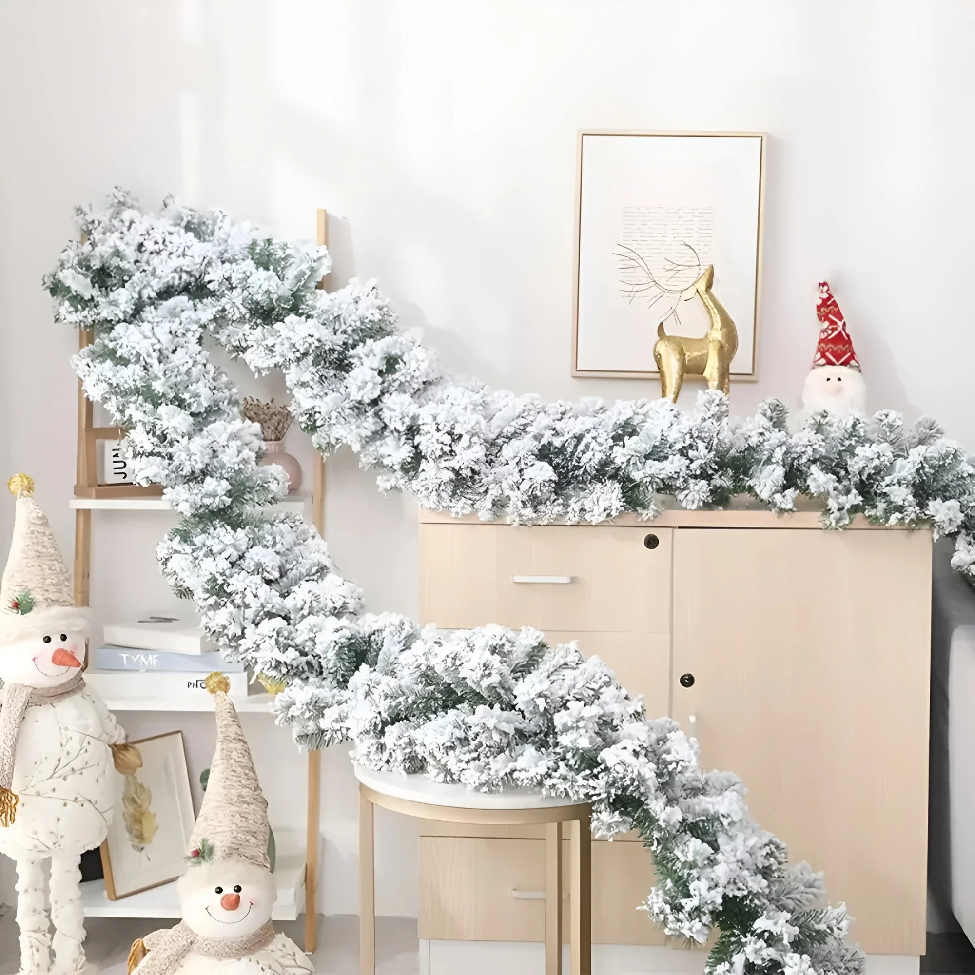 Garland Frosted Artificial Pine & Cedar 18 Inch