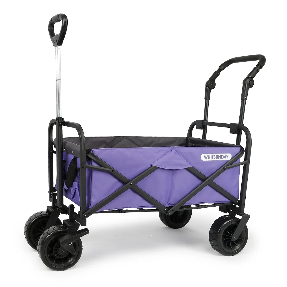 Whitsunday Folding Wagon 8" Heavy Duty Whlees with Push Bar (Standard Size PLUS)
