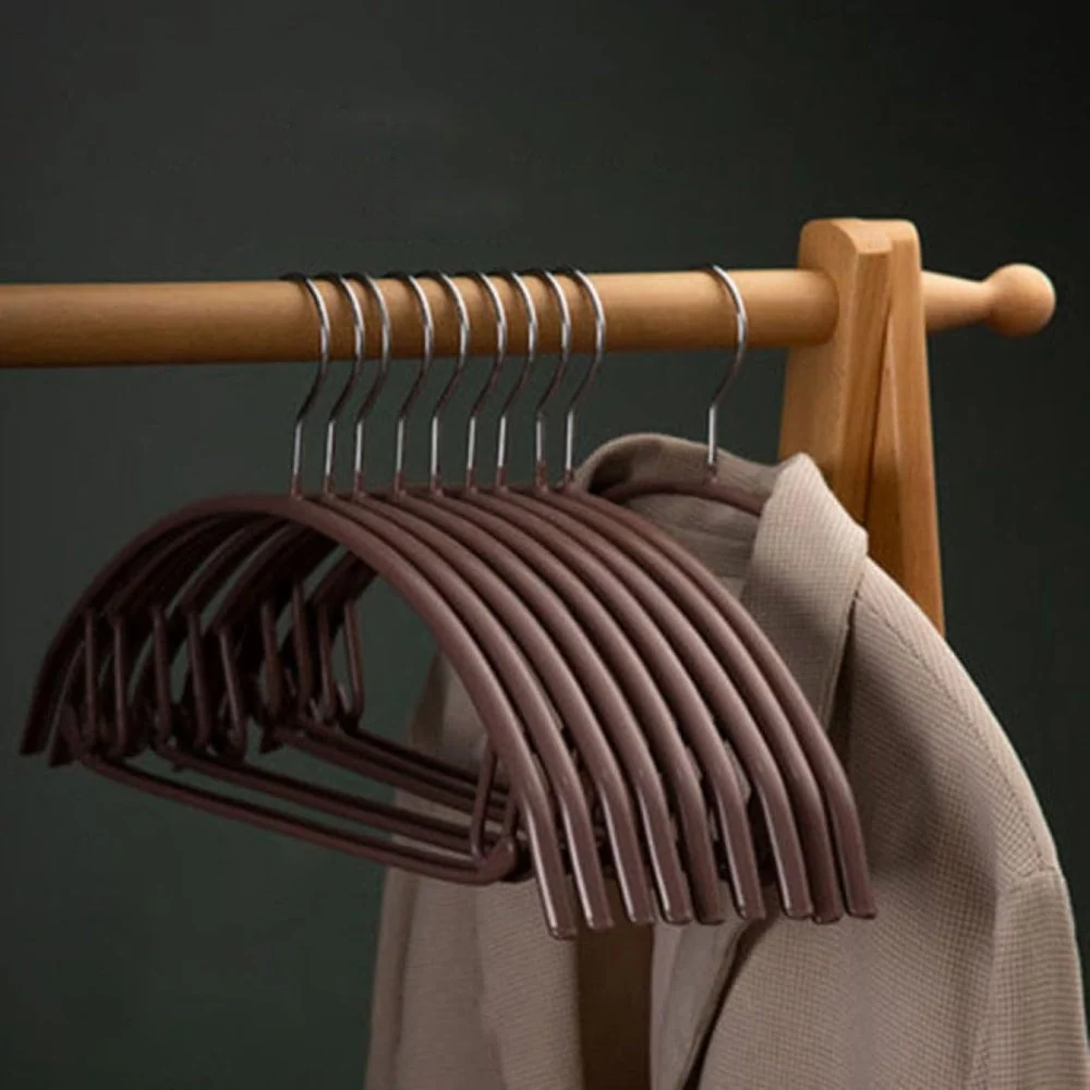 Clothes Hangers Soft-Touch Finish Ergonomic Curve - Image 2