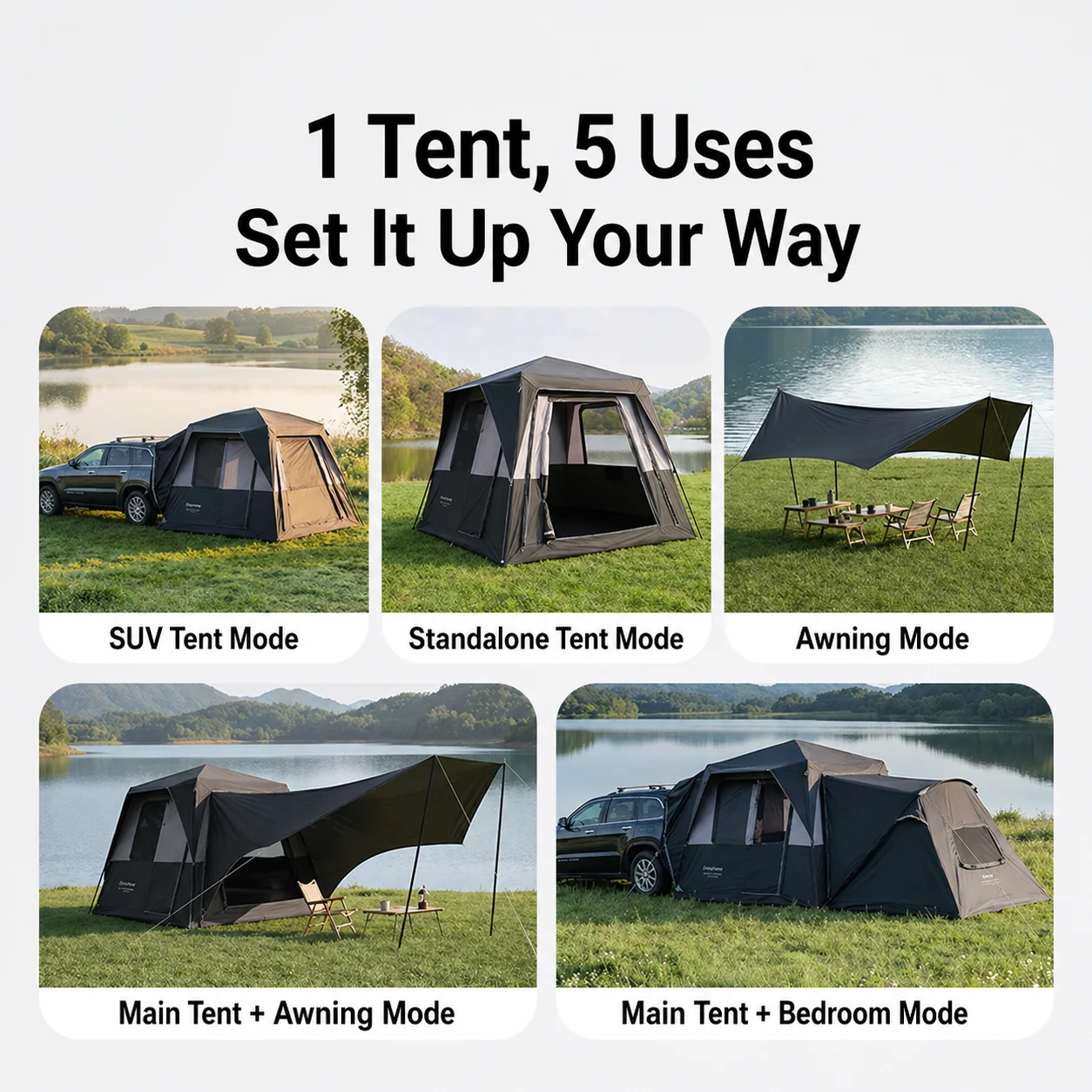 KingCamp BOUNDLESS X3 PRO Modular SUV Tent