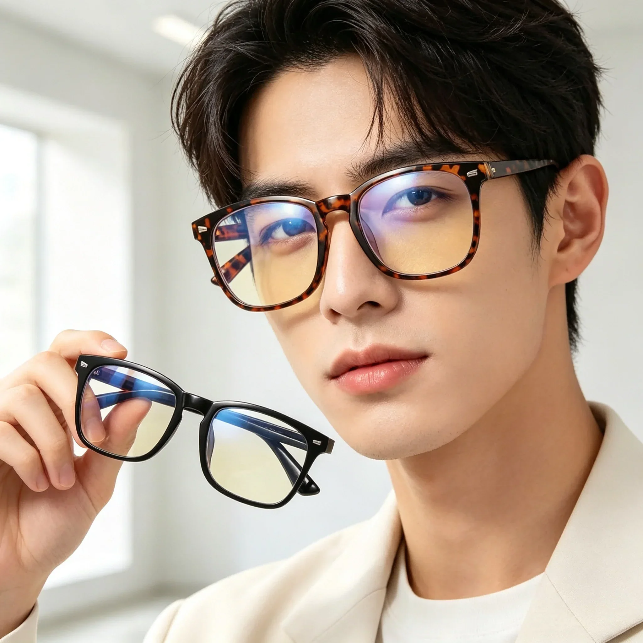 Gaming Glasses for Computer Use - Black Frame - Image 6