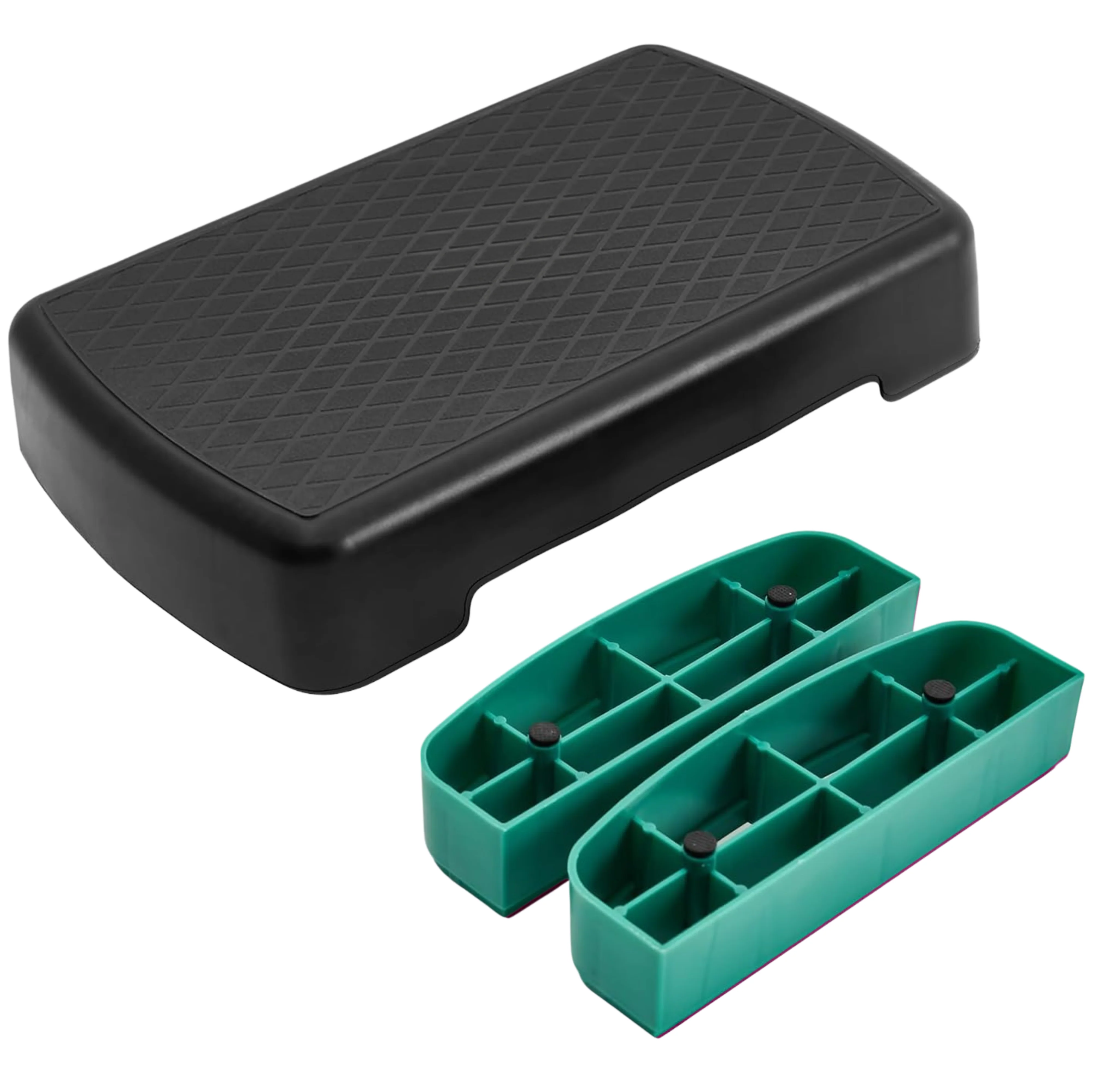 Home Workout Aerobic Step Platform with Two Adjustable Risers - Image 4
