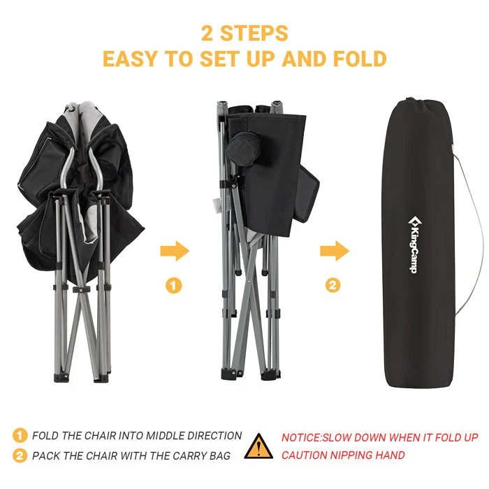 KingCamp Lumbar Support Oversized Camping Chair - Image 20