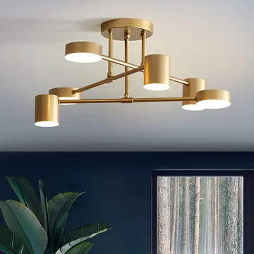 Elegant Six-Light Globe Ceiling Fixture
